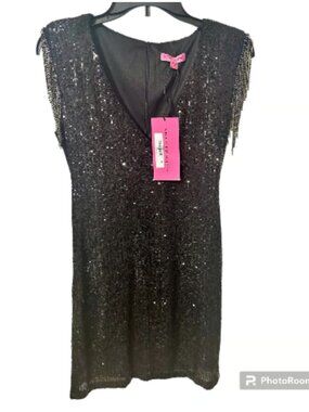 NWT Betsey Johnson Sequin & Beaded Dress